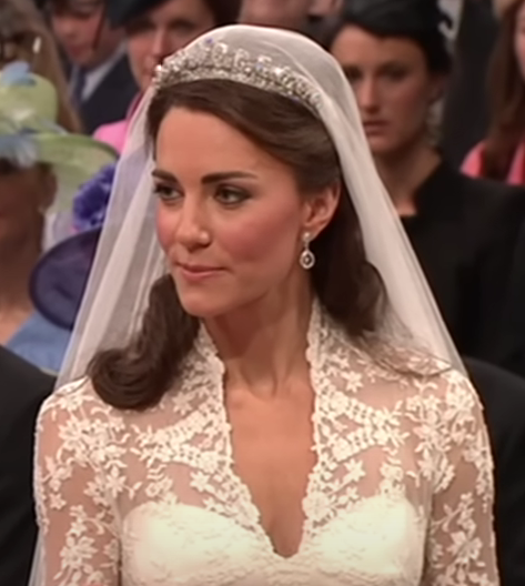 Kate Middleton on her wedding day